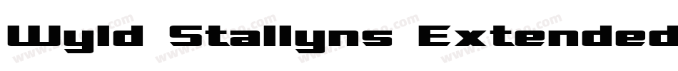 Wyld Stallyns Extended字体转换